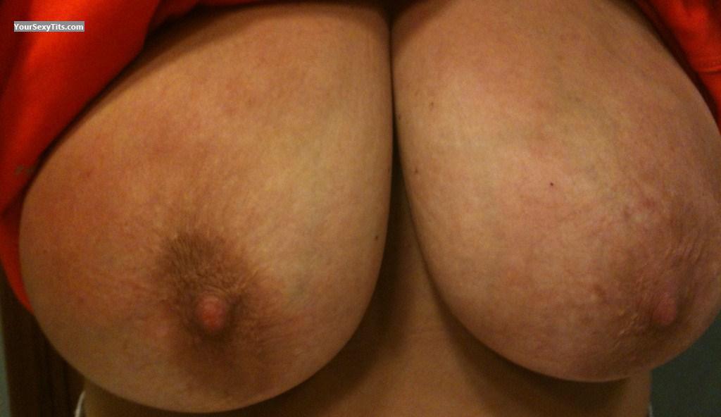 Tit Flash: Wife's Very Big Tits (Selfie) - Natural Wifey from United States